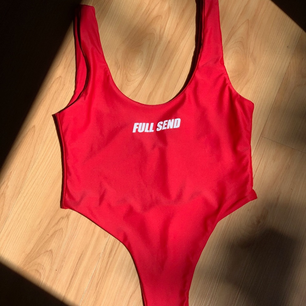 Nelk Boys Full Send Exclusive Red Monokini - SizeM